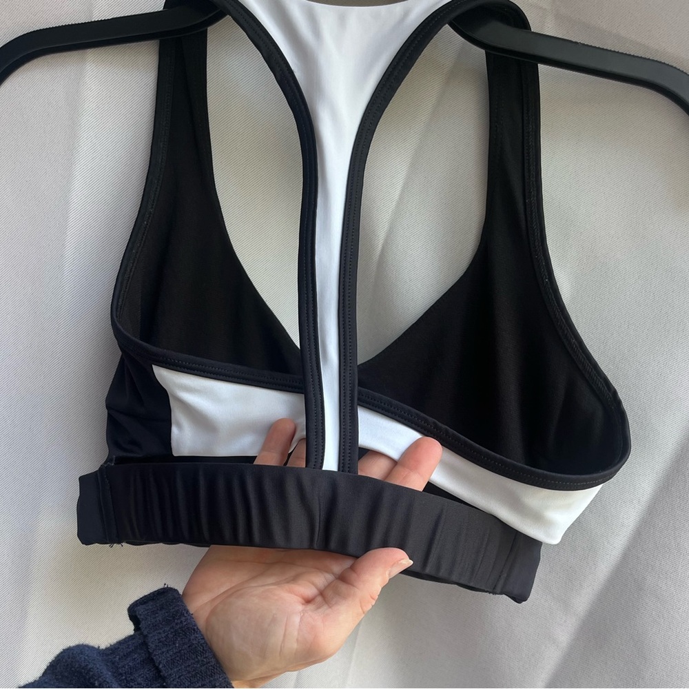 Black Racerback Sports Bra - Picture 4 of 4